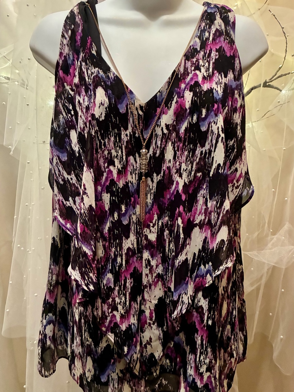 Beautiful Blouse with Necklace
